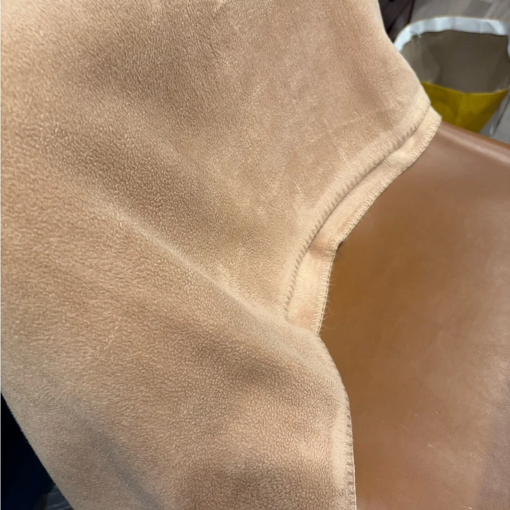 Pottery Barn Camel Fleece Blanket Lux 50-70